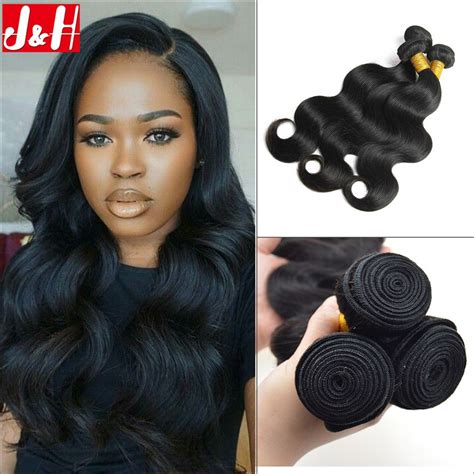 Top Peruvian Virgin Hair Body Wave 3 Bundles Unprocessed Raw Human Hair Extensions 7a  Body