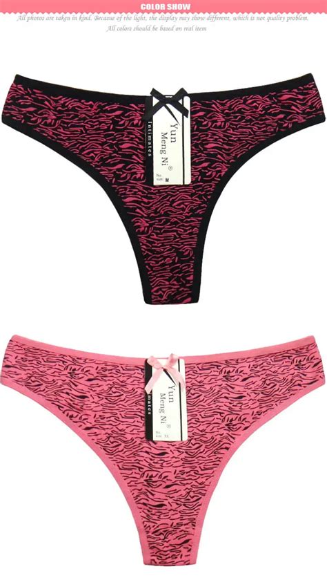 Yun Meng Ni Women Sexy Cotton Thongs Sexy Girls Thongs Cotton Underwear Factory Price Thongs