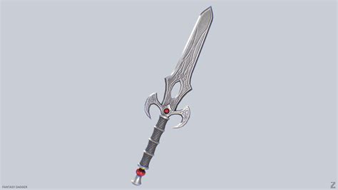 Fantasy Dagger 3d Model Turbosquid 2230854