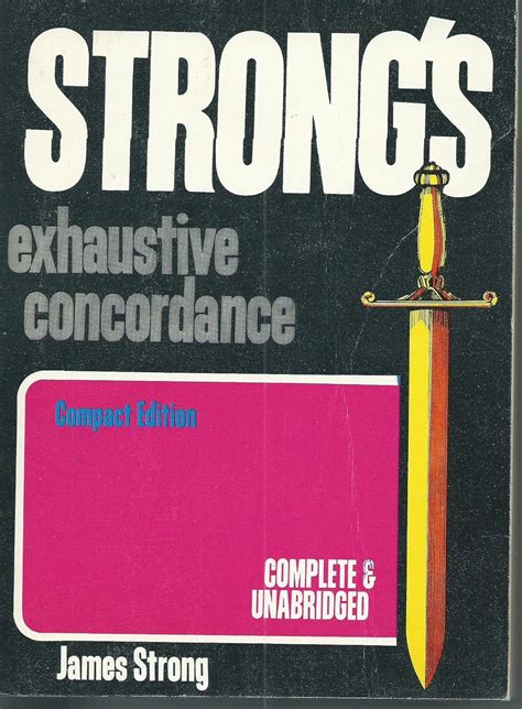 Amazon Co Jp Strongs Exhaustive Concordance Compact Edition