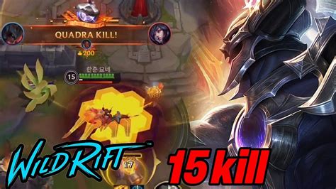 Wild Rift God Carry Aatrox Quadrakill Aatrox Vs Jayce Baron Lane