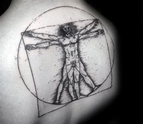 Vitruvian Man Tattoo Designs For Men Da Vinci Ink Ideas