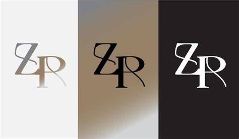 Lettre Initiale Zp Logo Design Cr Atif Symbole Moderne Ic Ne Monogramme