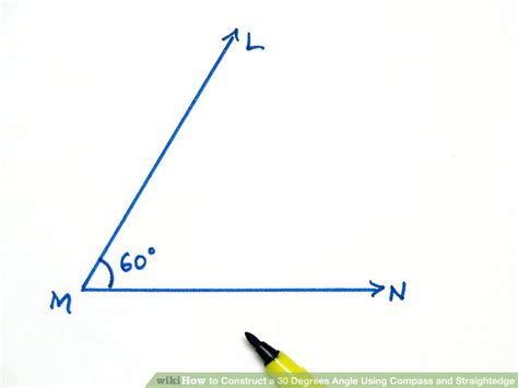 How to Construct a 30 Degrees Angle Using Compass and Straightedge