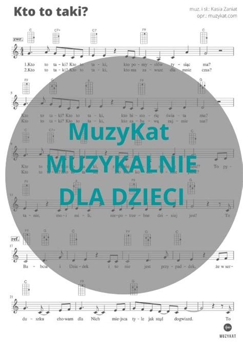 Kto To Taki Nuty Chwyty Ukulele C Muzykat Muzykalnie Dla Dzieci