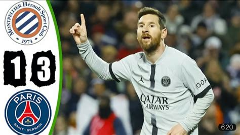 Lionel Messi Goal | Montpellier 1-3 PSG Highlight | Ligue 1 Uber Eats ...