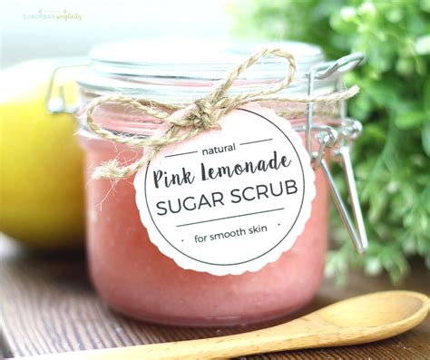 Pink Lemonade Sugar Scrub Easy Sugar Scrub Recipe