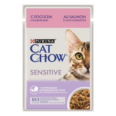 Влажный корм Cat Chow® для взрослых кошек с чувствительным пищеварением ...