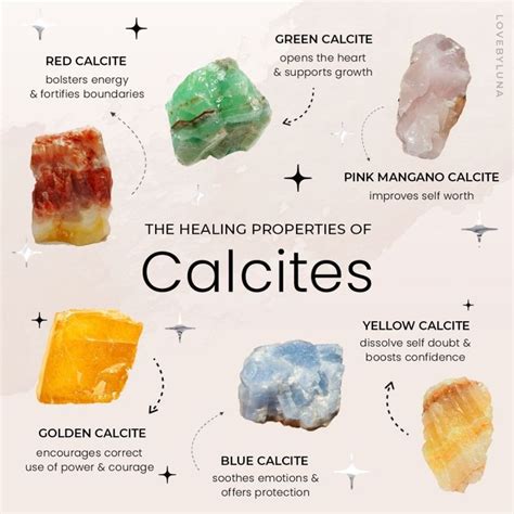 Love By Luna on Instagram 𝐂 𝐀 𝐋 𝐂 𝐈 𝐓 𝐄 𝐒 calcite crystals are