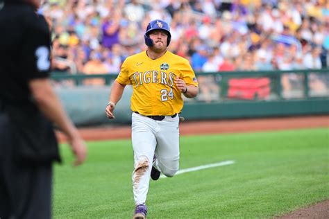 Belosos Three Run Homer Combines With Solid Pitching To Lead Lsu Past