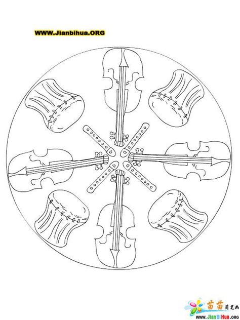 音乐乐器简笔画大全59张 第30张