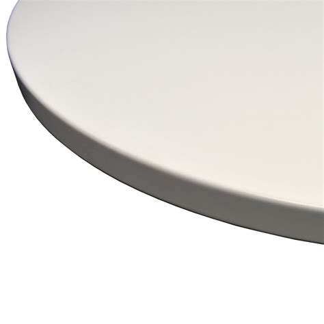 Corian Designer White With Hemisphere Outlet Solid Surface Table Top Table Designs