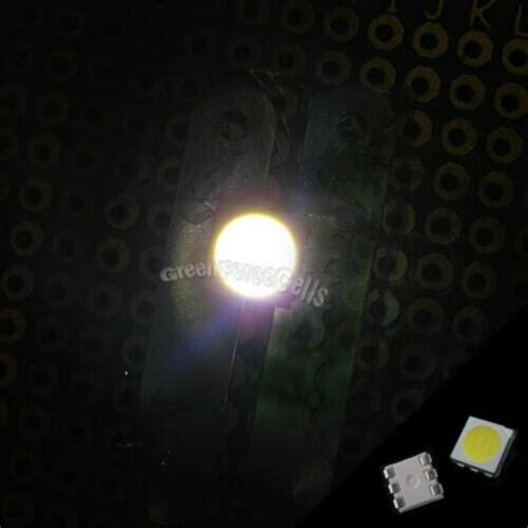 Pcs Plcc Power Smt Smd Chips Natural White Led Llight Lamp