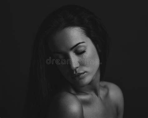 Dramatic Portrait Of A Girl Theme Portrait Of A Beautiful Girl On A