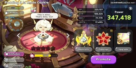 Cookie Run Kingdom Pudding A La Mode Cookie Toppings And Beascuits