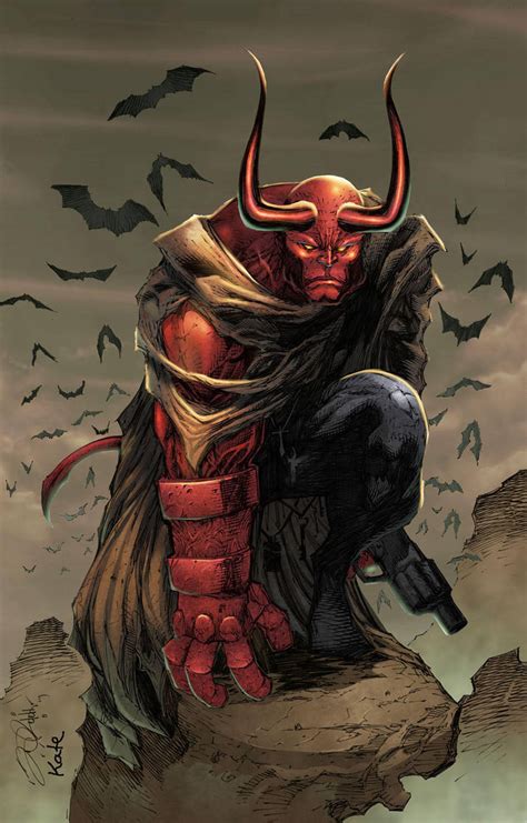 Hellboy with Horns by FlashColorist on DeviantArt