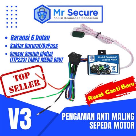 Jual Pengaman Anti Maling Sepeda Motor Master Secure V Sensor