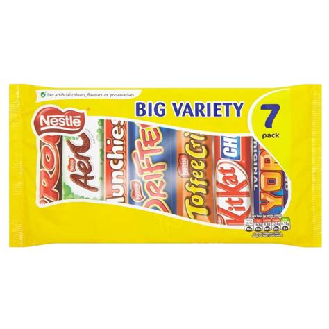 Nestle Chocolate Variety Bars (7 per pack - 343g)