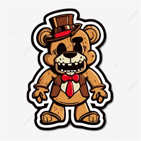 Five Nights At Freddys Teddy Bear Adesivos Clipart Vetor Png Design De Adesivo Com Cartoon