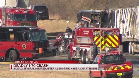 At Least Three Dead Multiple Hurt In Fiery I 70 Crash Involving Bus And Semi Youtube