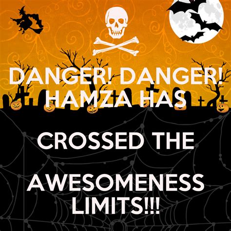 Danger Danger Hamza Has Crossed The Awesomeness Limits Poster