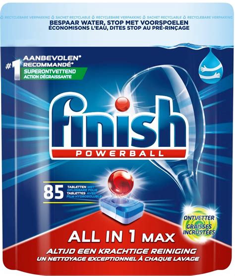 Finish All In 1 Max Ontvetter Vaatwastabletten Kwartaalpak 85 Tabs