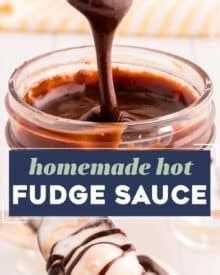 Hot Fudge Sauce Recipe The Chunky Chef