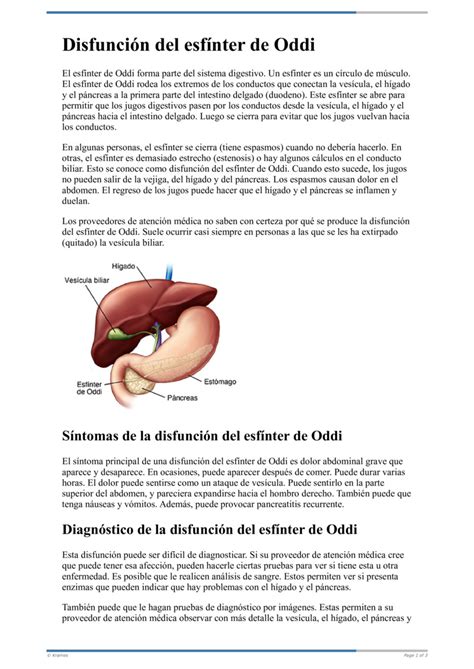 Text Disfunci N Del Esf Nter De Oddi Healthclips Online