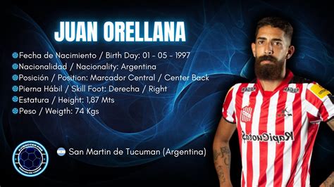 Juan Orellana Marcador Central Center Back San Martin De