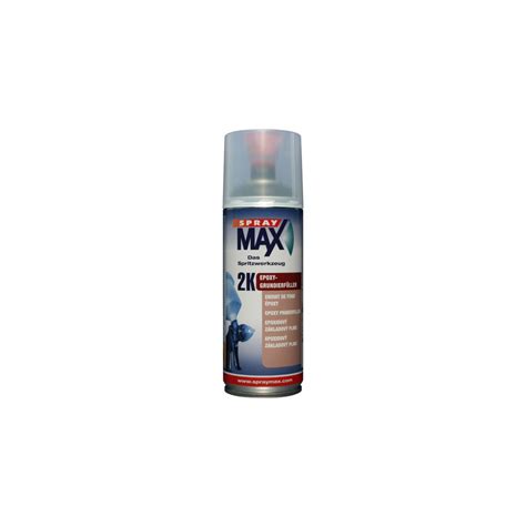 Spraymax 2k Epoxy Grundierfüller Schwarz 400 Ml