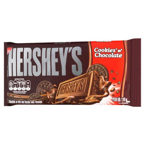 Chocolate Ao Leite Cookies N Chocolate Hershey S Pacote 110 G