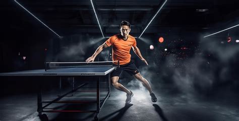 Premium Ai Image Person In The Gym Table Tennis