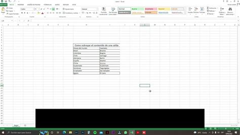 Como Subrayar Varias Celdas En Excel YouTube