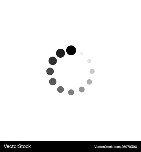 Loading Icon Load Load Icon White Background Vector Image