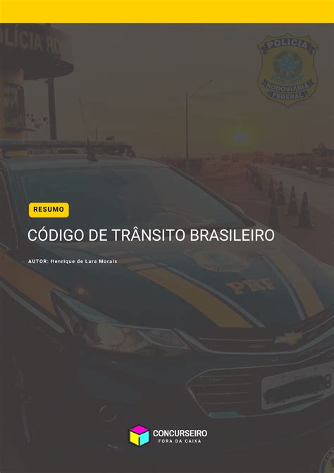 Resumo Fora Da Caixa Codigo Transito Brasileiro Cdigo De Trnsito