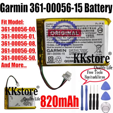 Genuine Original Garmin 361 00056 15 820mAh Battery Garmin 361 00056 XX