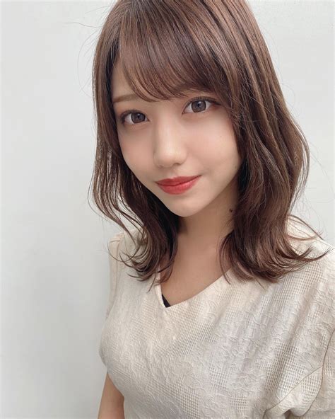 たつか ひろし ミディアムヘア小顔ヘア前髪カット On Instagram “mayumi1227 鎖骨下の長さが可愛い♡ くびれミディアムヘア♡ レイヤー 小顔カット