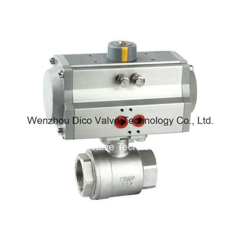 Dn Single Acting Way Pneumatic Actuator Ball Valve China Electric