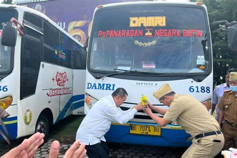 Foto Rute Perintis Baru Dari Damri Sasar Kabupaten Tulang Bawang Barat