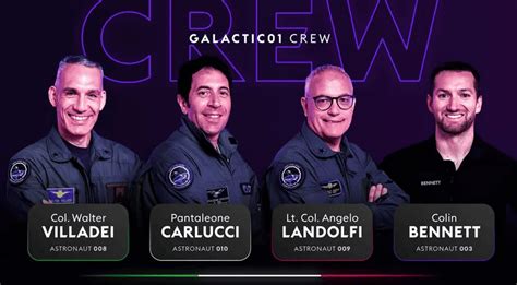 Virgin Galactic revela os membros da tripulação para o primeiro voo