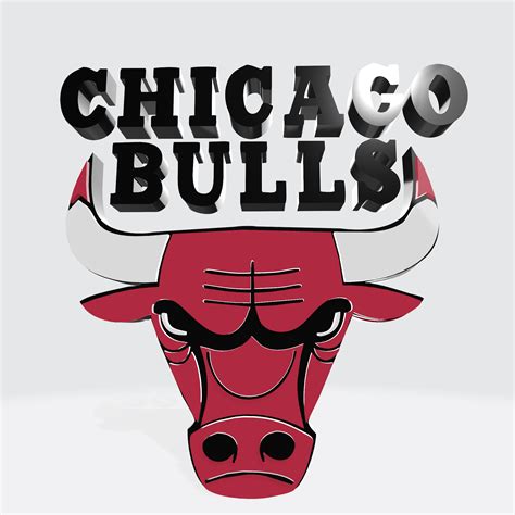 3D file LOGO 3D MODEL TEAM CHICAGO BULLS NBA ⚽・3D printing idea to ...