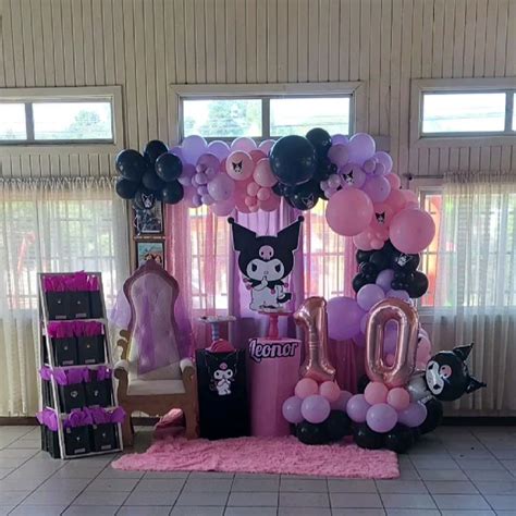 cumpleaños de kuromi en 2024 Temas para fiestas Decoración de