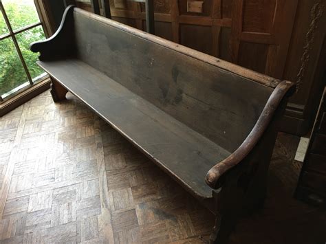 Antique Church Pew Farmhouse Bench Primitive Entryway Bench Wooden