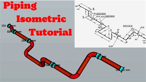 Piping İsometric Tutorial Pipe Drawing Youtube