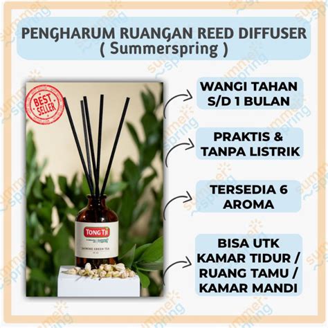 Jual Summerspring Reed Diffuser Fiber Stick Pengharum Ruangan Kamar