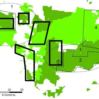 Map of the Pilliga forests, showing the state forests (SF), national ...