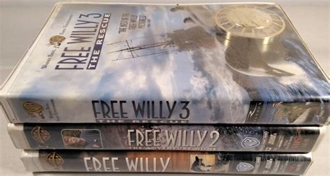 Free Willy VHS Lot 3 Tapes Free Willy / Free Willy 2 the Adventure Home ...