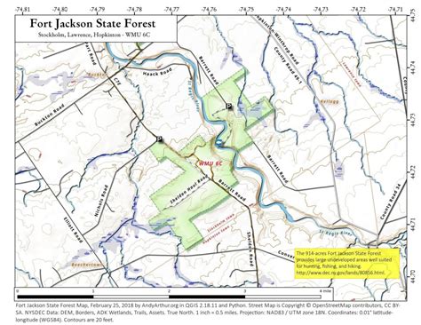 Map: Fort Jackson State Forest | Andy Arthur.org