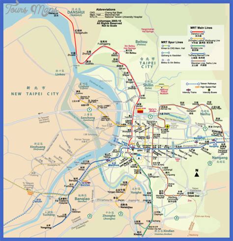 Taipei Metro Map Toursmaps