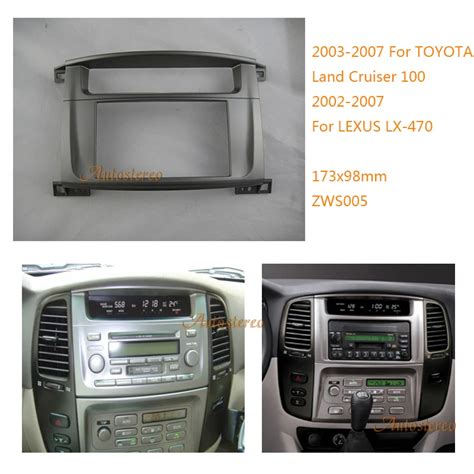 Car Radio Fascia For TOYOTA Land Cruiser 100 LEXUS LX 470 Stereo Fascia